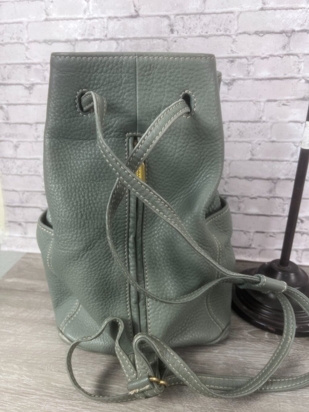 Rare Color COACH Vintage Sonoma Sling Bag Natural Grain Leather Crossbody 4922 - Picture 4 of 6